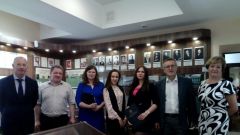 В музее Отделения по Вологодской области Северо-Западного главного управления Центрального банка Российской Федерации, Мушарин А.С., Усов Д.Л., Нечаева О.М., Жукова И. (612 гр.), Кувалдина А. (631 гр.), Ситов В.П., Голубева С.Г., май 2018 г.