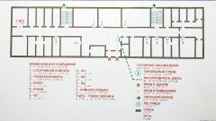 Общежитие № 8. Тактильная мнемосхема здания