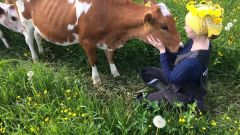 Анна на поле