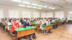 Слушатели на лекции профессора Ш. Видеманн